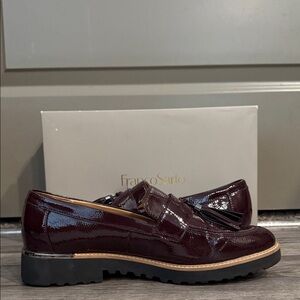 Franco Sarto Women’s Dark Burgundy Tassel Loafers